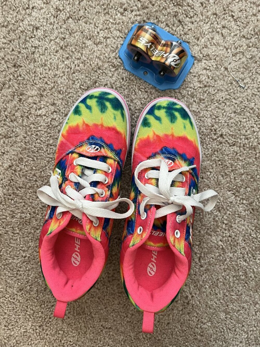 Reebok Heelys Men's/Women's Colorful Tie Dye Roller Skate Shoes US M 7 / W 8